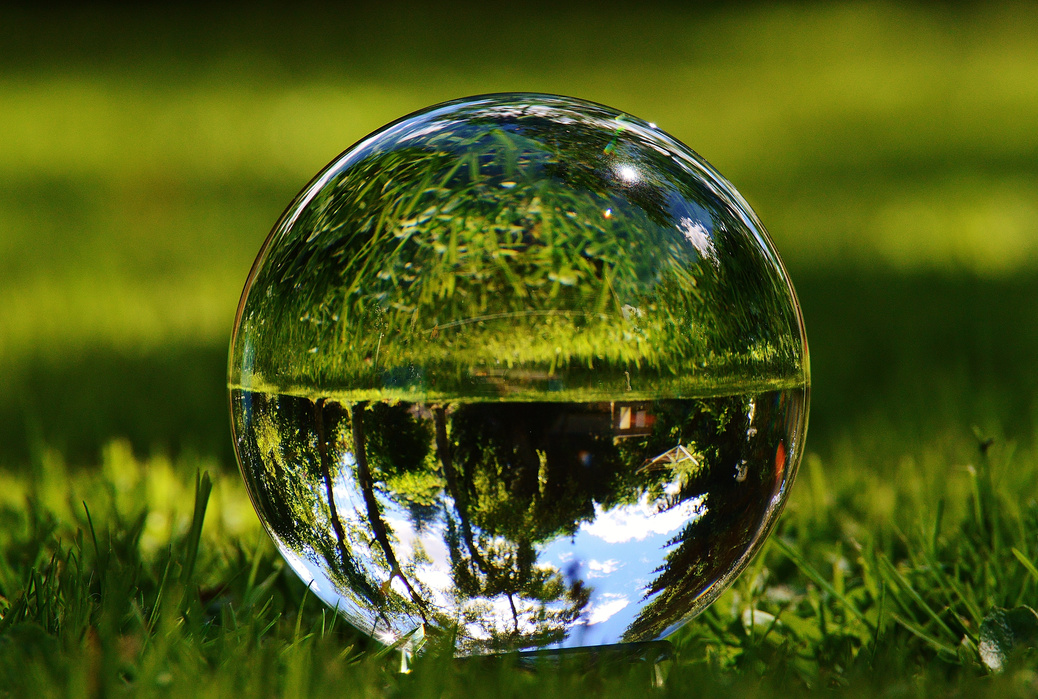 Meadow Mirrored in a Crystal Ball